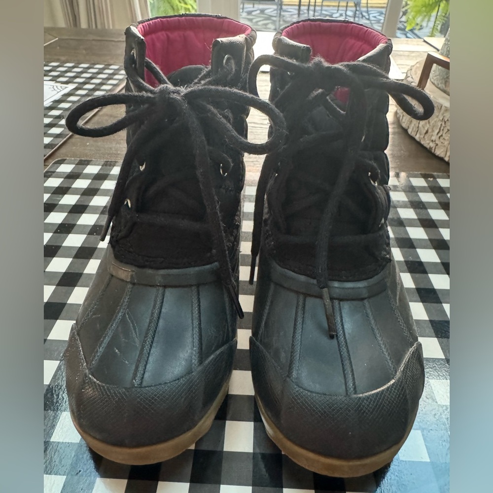 Girls Sperry Saltwater Quilter Duck Boots